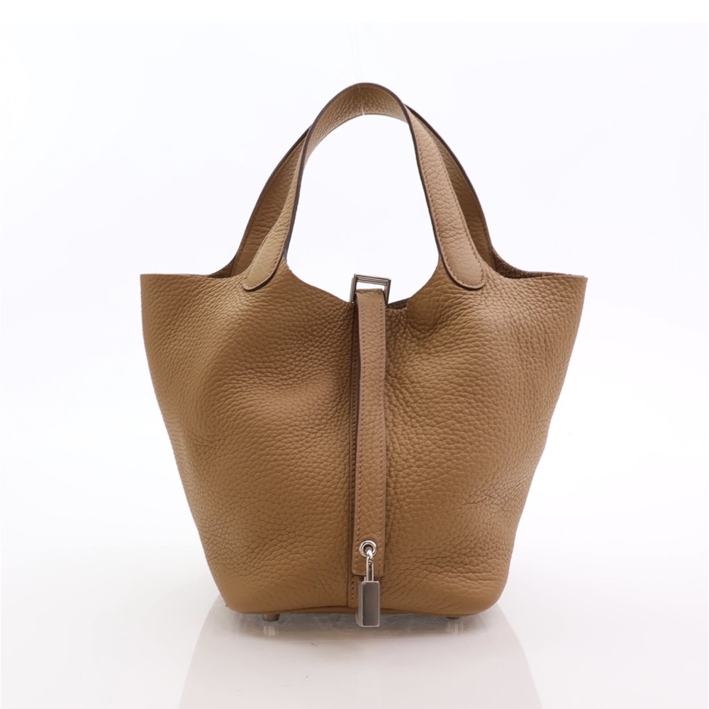 SOLD- Authentic Hermes Picotin 18 Biscuit - Picture 1 of 14